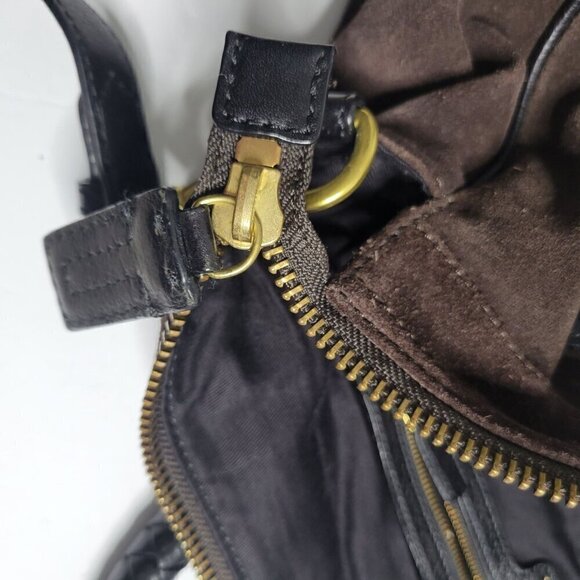 Banana Republic 100% Leather Suede Shoulder Bag OS - Picture 6 of 16